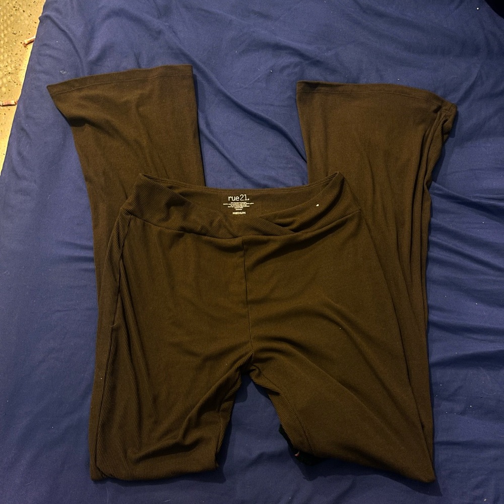 Brown flare pants